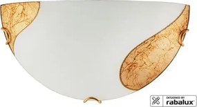 Rabalux beltéri fali lámpa e27 60w fehér/arany art gold