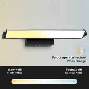 Brilo - LED Dimmelhető fali lámpa LED/18W/230V 2700-4000K fekete