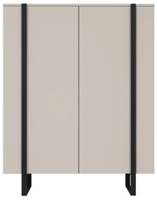 Verica komód 120 cm - kasmír / fekete lábak