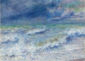 Üveg kép - Pierre-Auguste Renoir, Seascape, reprodukciók (70x50 cm)