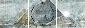 Kép - Piramisok kék szűrőben (órával) (90x30 cm)