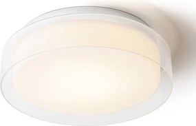 RENDL VENICE LED 30 stropní čiré sklo/opálové sklo/chrom 230V LED 12W IP44 3000K