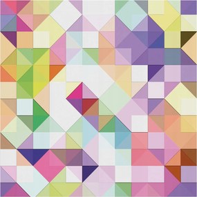 Fali fotótapéta előszoba konyhába Színes formák 250x250 Ragasztó