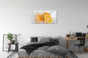 Canvas képek Narancs vízben 125x50 cm