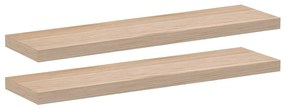 2 db szerelt fa függőpolc 90 x 23,5 x 4 cm