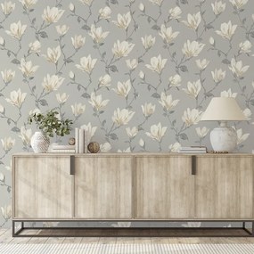 Arthouse Signature 2 Lily Floral bézs-fehér virágos papír tapéta – 925005