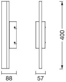 Osram-LED fényerőszabályozható tükörvilágítás ORBIS MIRROR LED/6,8W/230V 40 cm IP44