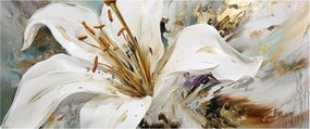 Kép - Absztrakció liliommal (120x50 cm)