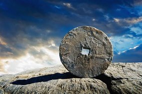 Illusztráció USA, New York City, Ancient stone circle, Tetra Images