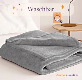 Hangulatos kanapé takaró, 150 x 200 cm, világosszürke