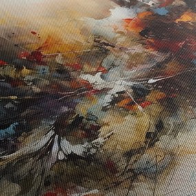 Kép - Absztrakt grafika (órával) (90x30 cm)