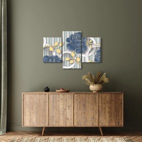 Kép - Rózsák és körök (90x60 cm)