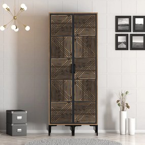 Kumsal gardróbszekrény, dió-antracit, 80 cm – TR845HCT5439