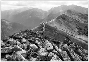 Poszterek 100x70 Tátra Lengyel hegyek Kilátás