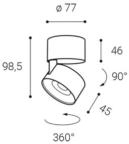 LED2 - LED Dimmelhető spotlámpa KLIP ON LED/11W/230V