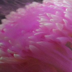 Rózsaszín virág képe a füstben (120x50 cm)