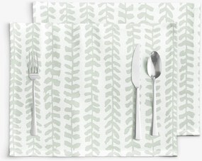 Goldea pamut reggeliző alátét - skandináv levelek - 2db 30 x 40 cm