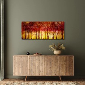 Kép - Lombhullató erdő festménye (120x50 cm)