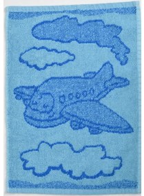 Gyerek törölköző BEBÉ repülő kék 30x50 cm