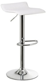 Fehér kárpitozott állítható magasságú bárszék szett 2 db-os (ülésmagasság 63 cm) – Casa Selección