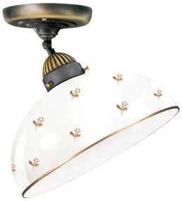 Kolarz 731.10.171 - NONNA felületre szerelhető csillár 1xE27/75W/230V, Ø 30 cm, virágmotívumos, rózsaarany