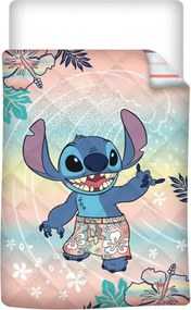 Disney Lilo és Stitch, A csillagkutya Hawaiian Dream steppelt ágytakaró, paplan 140x200cm