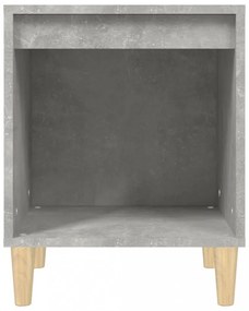 2 db betonszürke éjjeliszekrény 40x35x50 cm