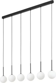 TK LIGHTING 4504 MARTIN Többágú Függesztett Lámpa Fehér, Fekete G9 IP20