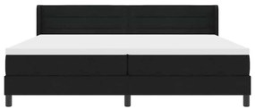 Boxspring ágy matraccal matracmal Fekete 200 x 200 cm