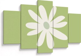 Kép - Hippik, zöld virágok N⁰2 (150x105 cm)
