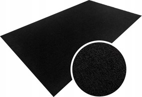 Lábtörlő ajtó alá Fekete 55x35 cm Nedvszívó