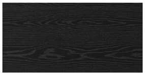 Polcos könyvespolc 4 pcs Fekete 80 x 40 x 1.5 cm Faanyag