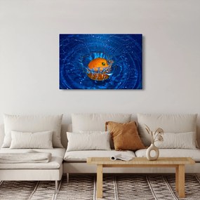 Kép - narancs a vízben (90x60 cm)