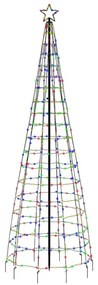 színes LED karácsonyfa tüskékkel 570 LED 300 cm