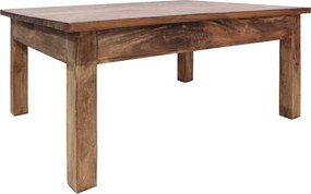 vidaXL tömör mahagóni fa dohányzóasztal 96 x 73 x 45 cm