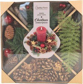 Kreatív készlet DIY CHRISTMAS koszorúk és dekorációk készítéséhez - különböző változatok