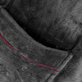 Fürdőköpeny Roger Grey Red Men L