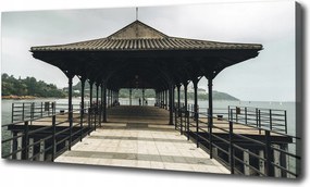 Vászonkép Móló Hongkongban 100x70 cm