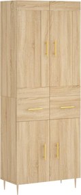 vidaXL sonoma tölgy szerelt fa magasszekrény 69,5 x 34 x 180 cm