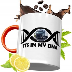 Narancssárga Bögre Kamionosoknak Ajándék fényképes nyomattal