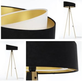 Állólámpa GALAXY 1xE27/60W/230V fekete/bézs