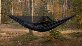 Szitakötő függőágy V2 szúnyoghálóval Long 350 cm Pocket Black TigerWood Poland