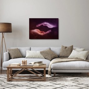 Kezek képe (üvegen) (70x50 cm)