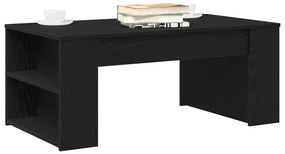 Dohányzóasztal Fekete tölgy 102x55x42 cm Mérnöki fa