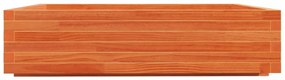 viaszbarna tömör fenyőfa kerti virágláda 100 x 100 x 26,5 cm