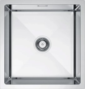 Konyhai acél mosogató VIVI Inox 47 × 45 cm-es szifon szett