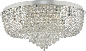 DAR LIGHTING EIT4808 EITAN Kristály Mennyezeti Lámpa Csiszolt Króm G9 IP20