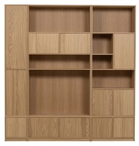 Natúr színű moduláris TV-állvány tölgyfa dekorral 77x44 cm Modulair – vtwonen