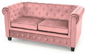 Eriksen kanapé, kétüléses, rózsaszín