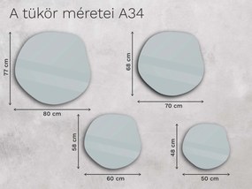 Organikus tükör LED világítással A34